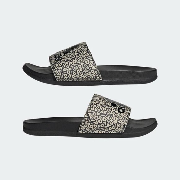 Adidas ADILETTE COMFORT UNISEX SANDALS Core Black / Core Black / Wonder White - Picture 7 of 12